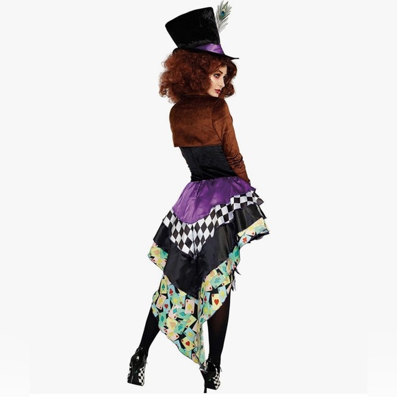 Dreamgirl Adult Mad Hatter Costume for Women small Mad Hatter Madness Costume - Picture 2 of 5